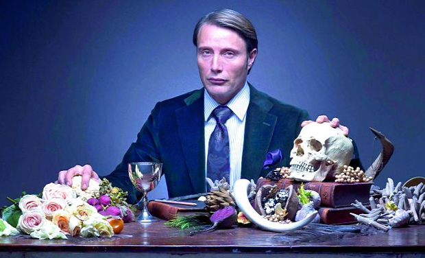 A poster from The Hannibal TV series A poster from The Hannibal TV series